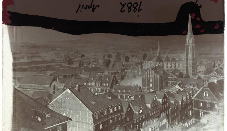 Ludwig Bickell 1838-1901 View of the city of Marburg with St. Elizabeths Church, April, 1882 Ludwig Bickell 1838-1901 View of the city of Marburg with St. Elizabeths Church, April, 1882