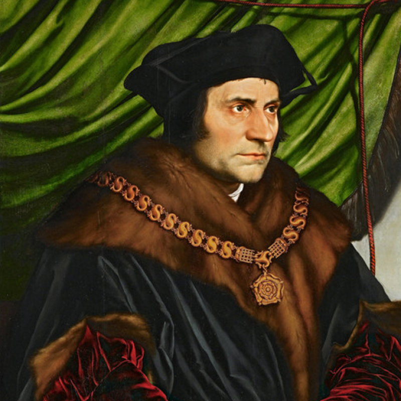 Hans Holbein the Younger's 1527 portrait of Sir Thomas More